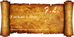 Farkas Libor névjegykártya